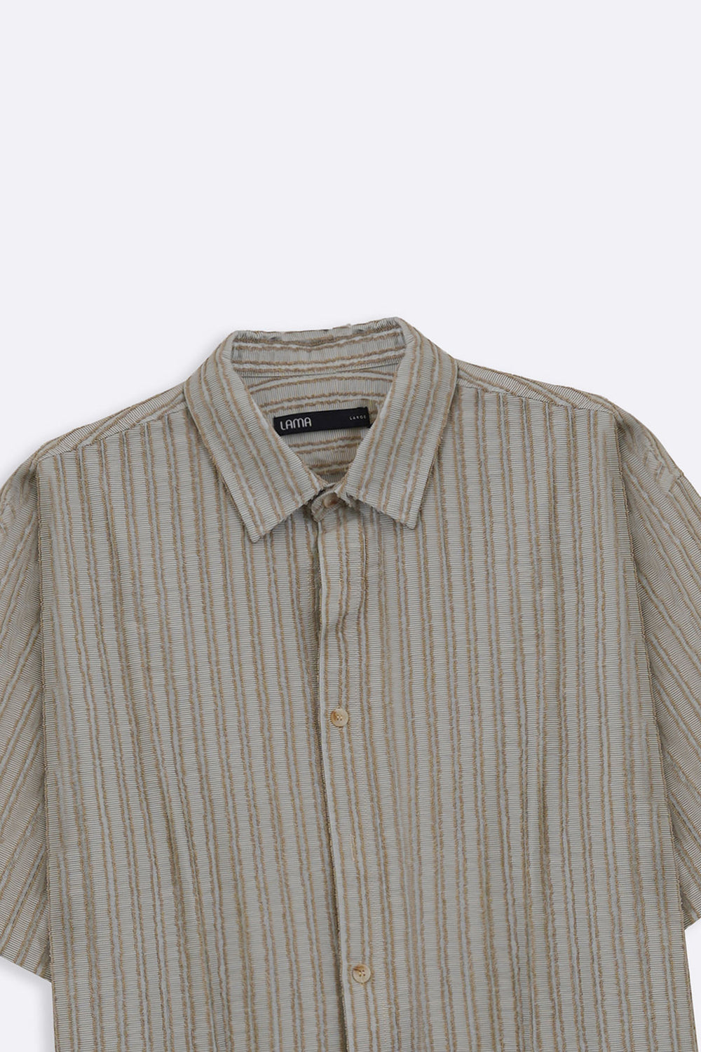 CREAM LINEAR JACQUARD SHIRT
