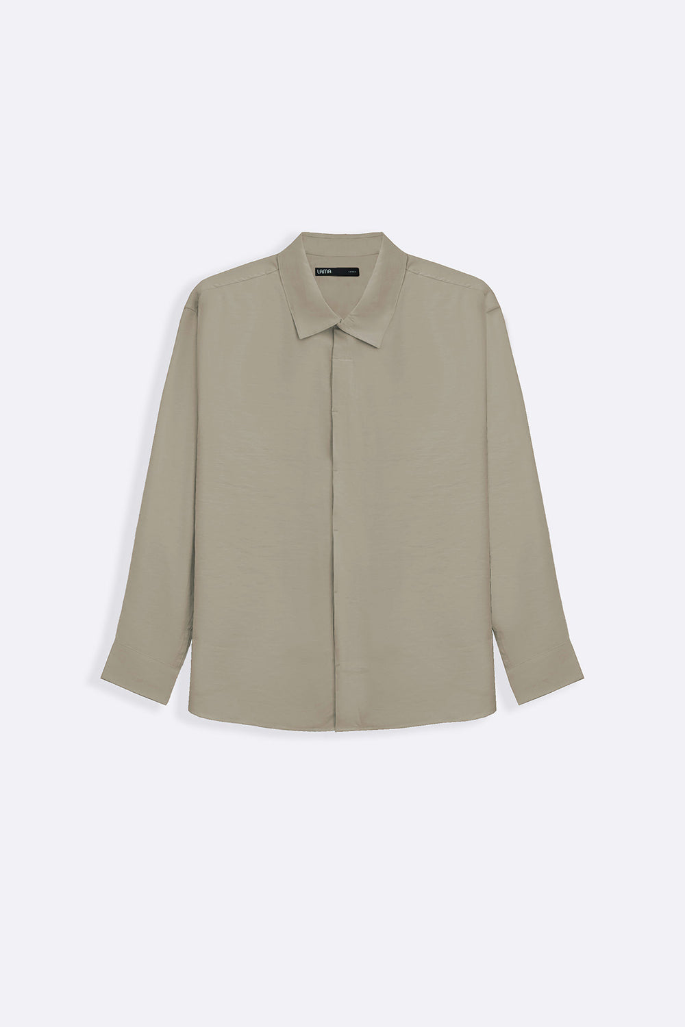 TAUPE STONEWASH FLOWY SHIRT