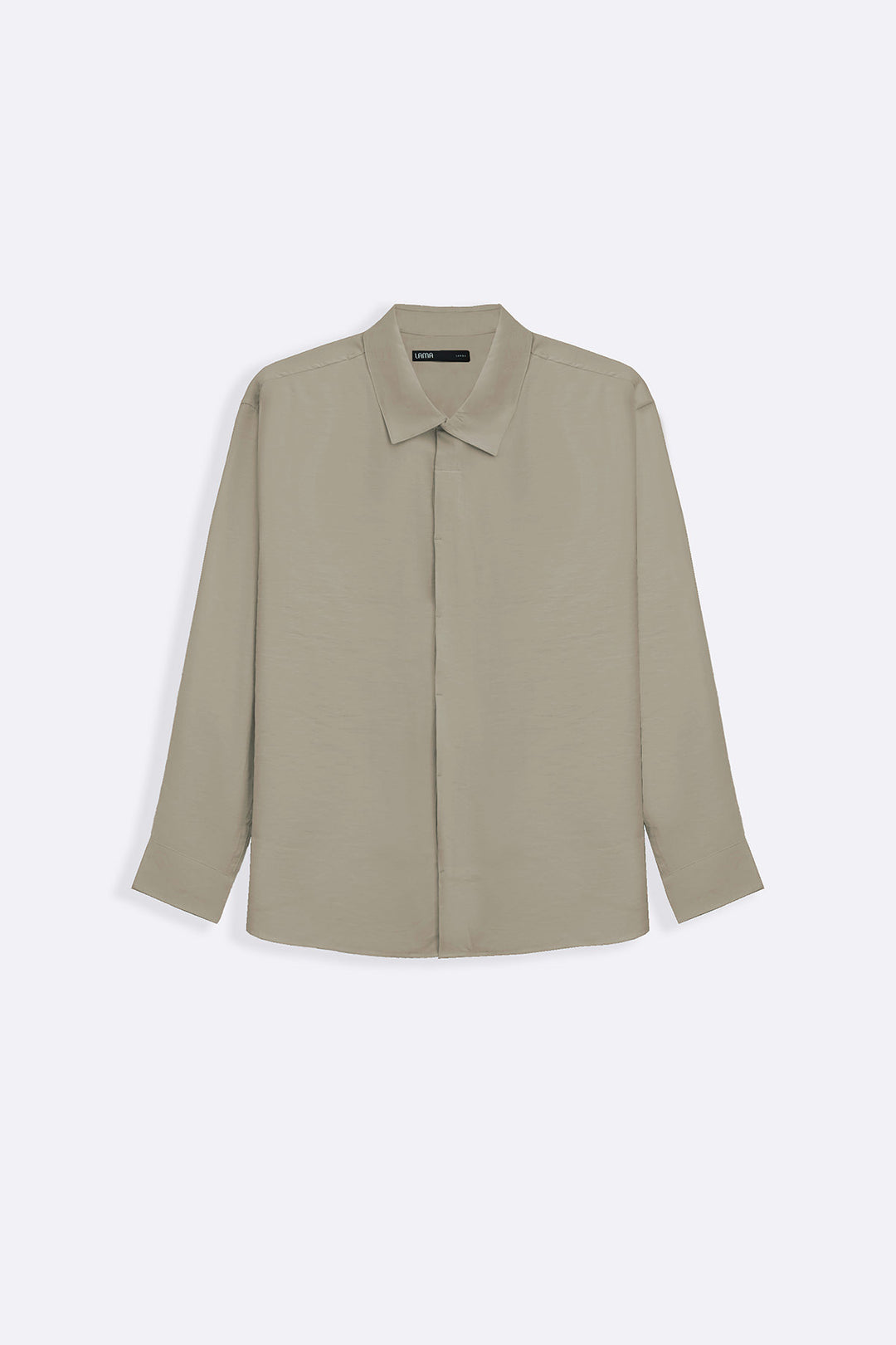 TAUPE STONEWASH FLOWY SHIRT