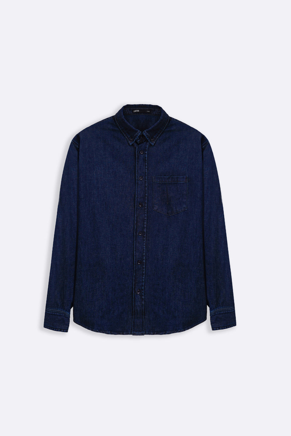 DARK BLUE TAILORED DENIM SHIRT