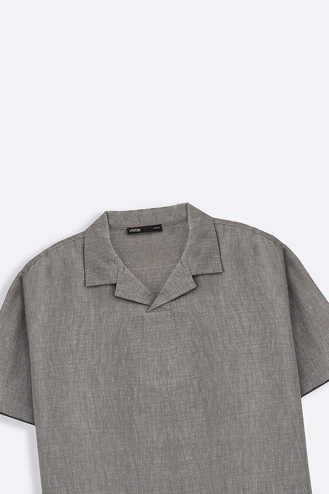 CHARCOAL RESORT COLLARED SHIRT