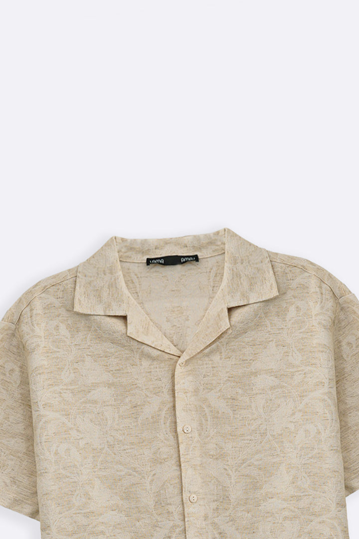 BEIGE HERITAGE TEXTURE SHIRT
