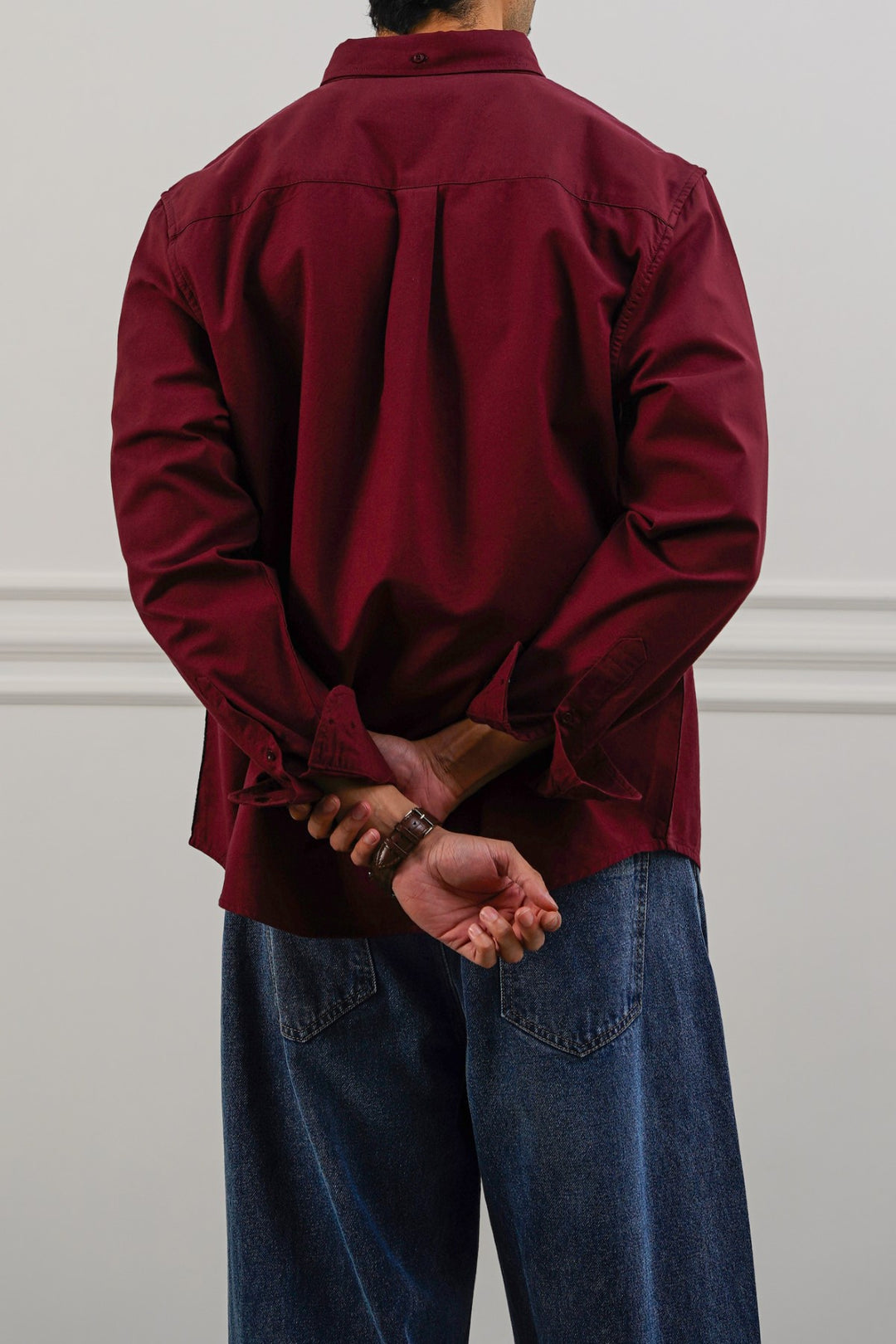 MAROON OXFORD SHIRT