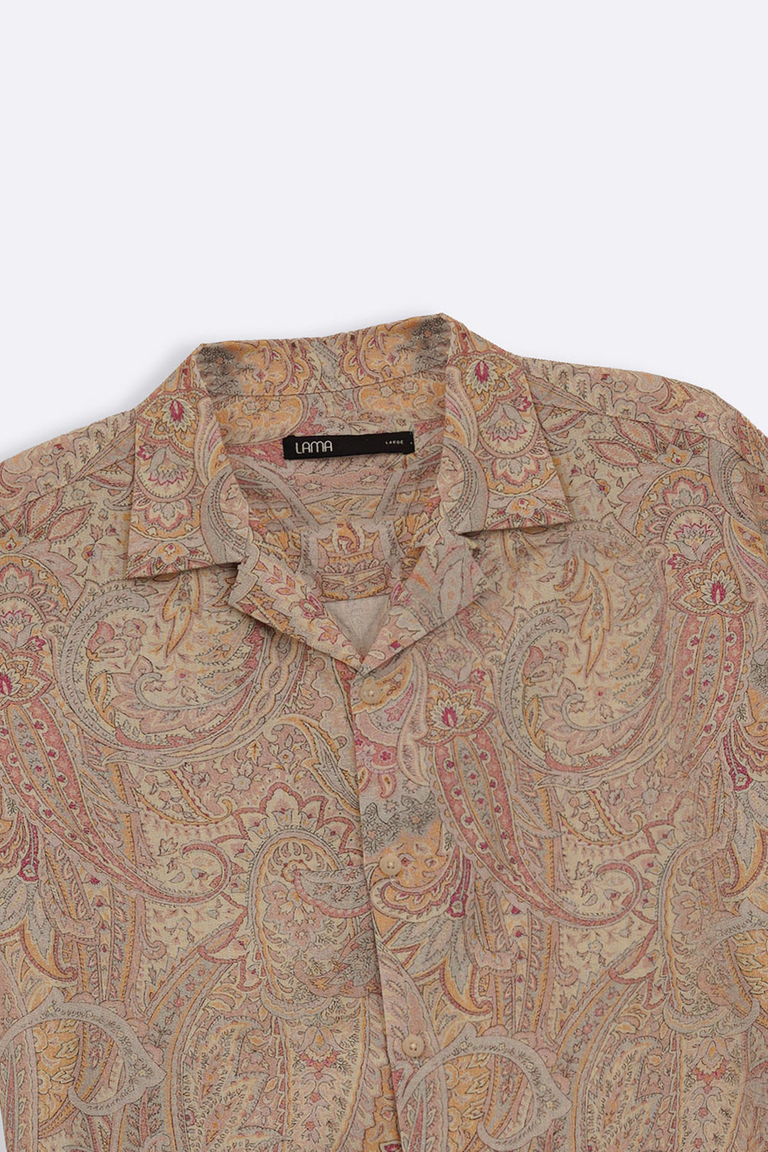 BEIGE PAISLEY PRINT SHIRT