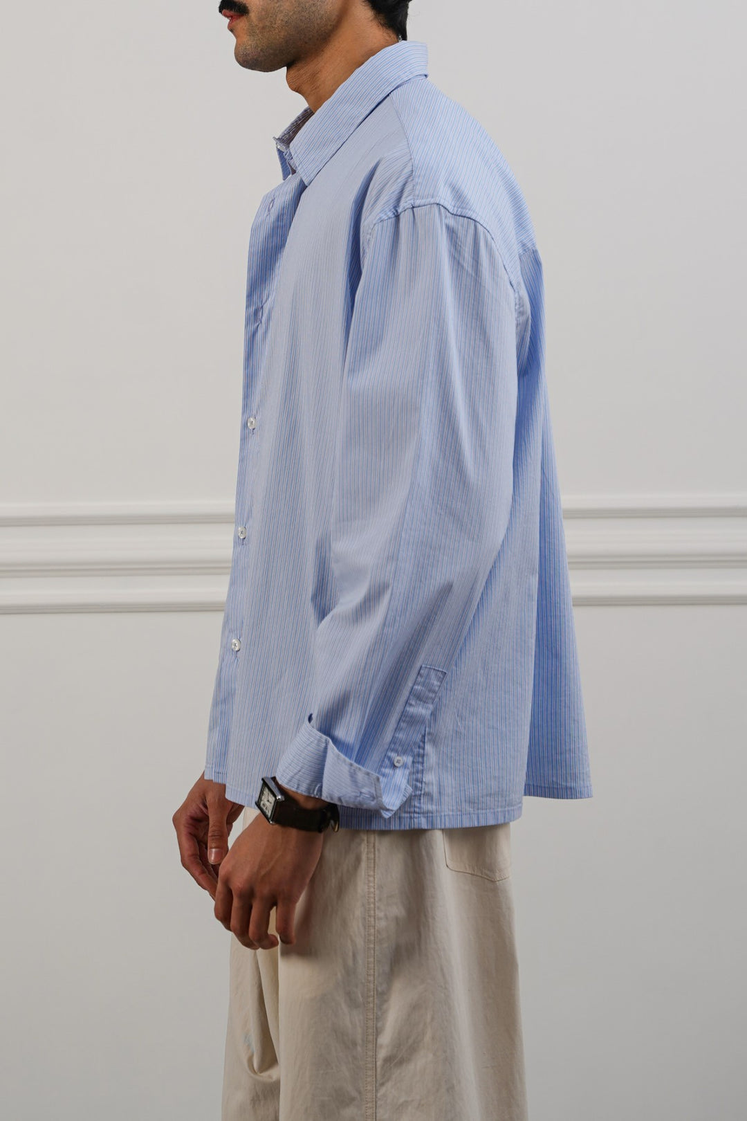 SKY BLUE PREPPY BUTTON DOWN SHIRT