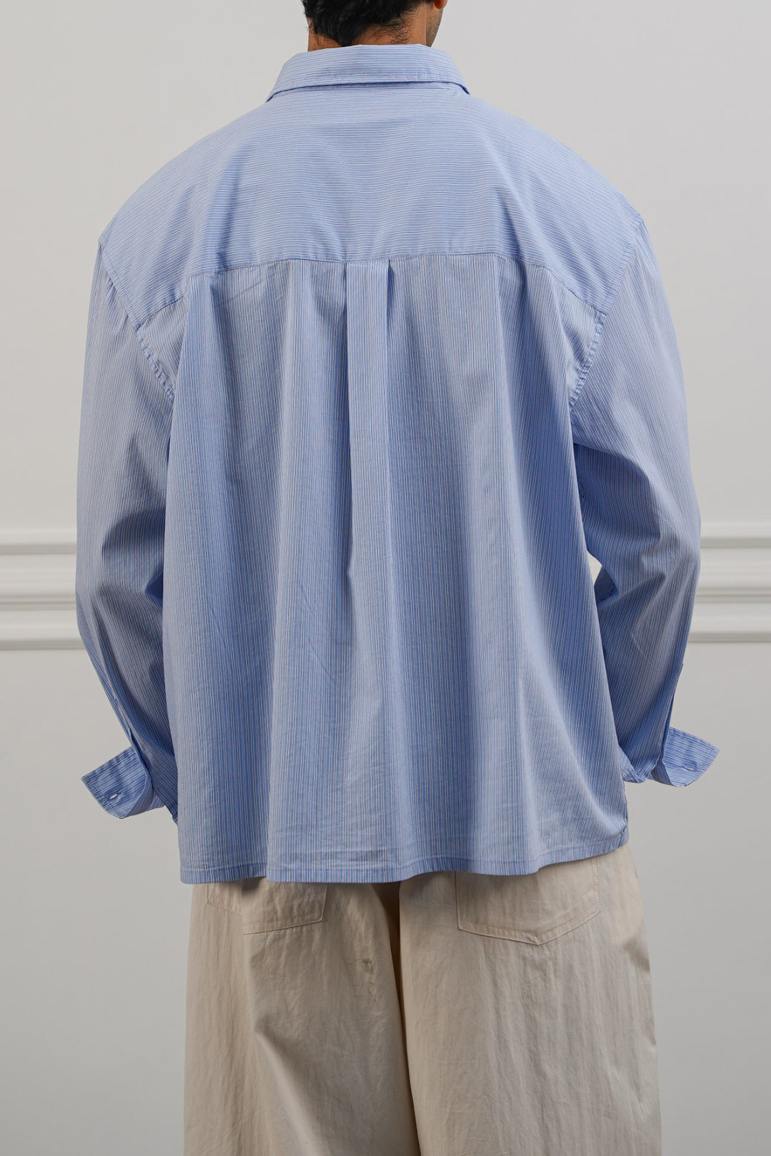 SKY BLUE PREPPY BUTTON DOWN SHIRT