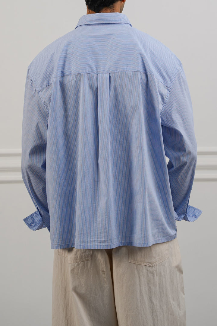 SKY BLUE PREPPY BUTTON DOWN SHIRT