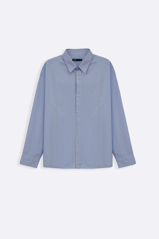 SKY BLUE PREPPY BUTTON DOWN SHIRT