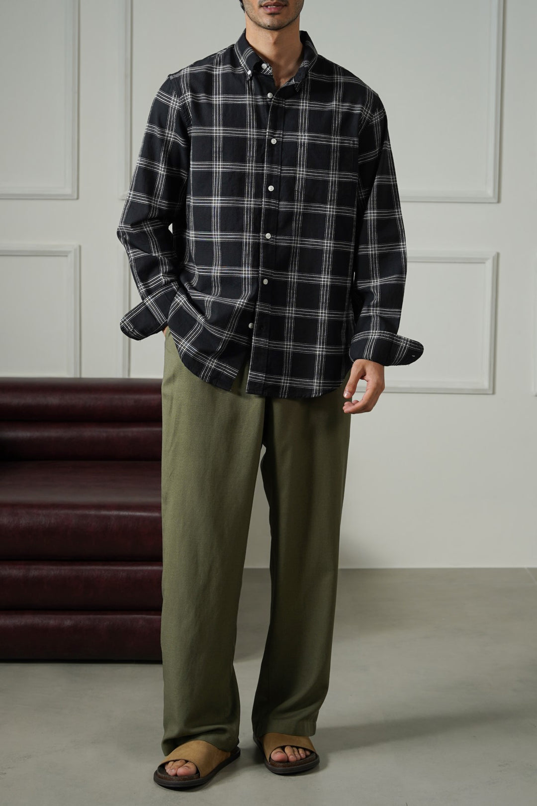 BLACK BOY-NEXT-DOOR COTTON SHIRT