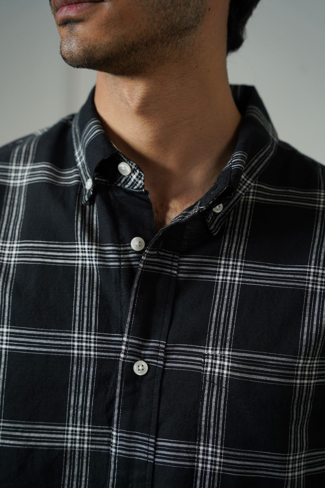 BLACK BOY-NEXT-DOOR COTTON SHIRT