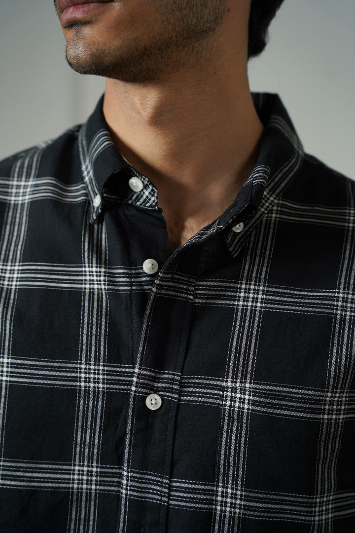 BLACK BOY-NEXT-DOOR COTTON SHIRT