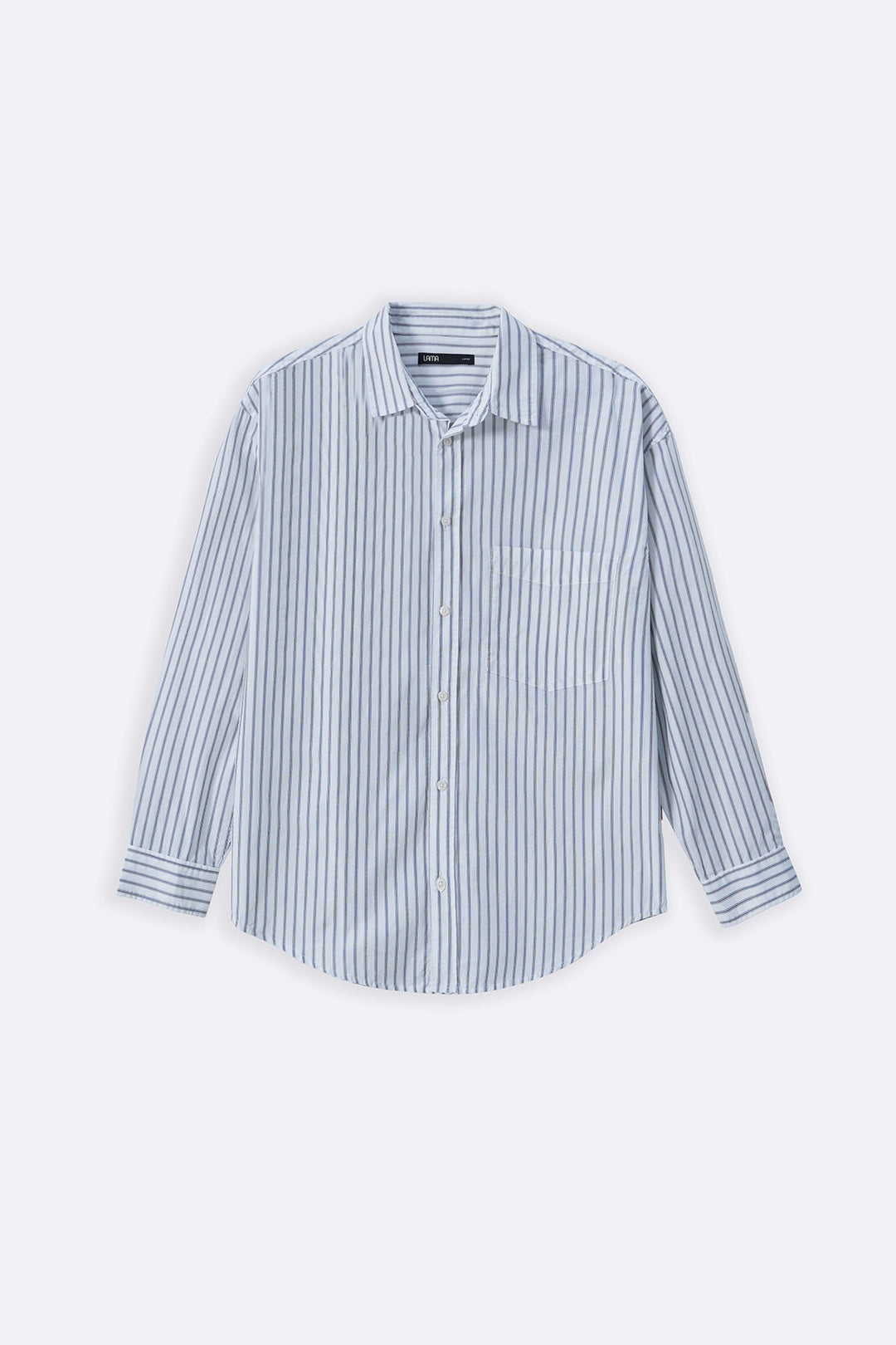WHITE COTTON STRIPED SHIRT