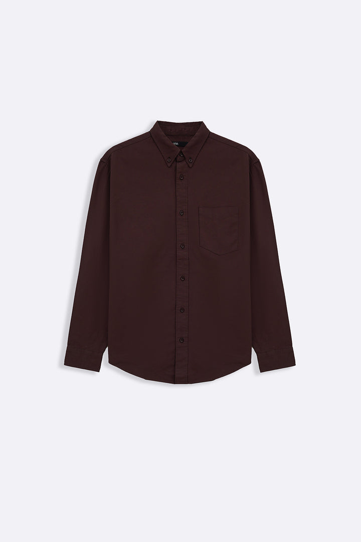 BROWN OXFORD SHIRT