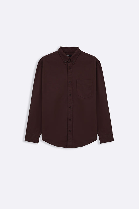 BROWN OXFORD SHIRT