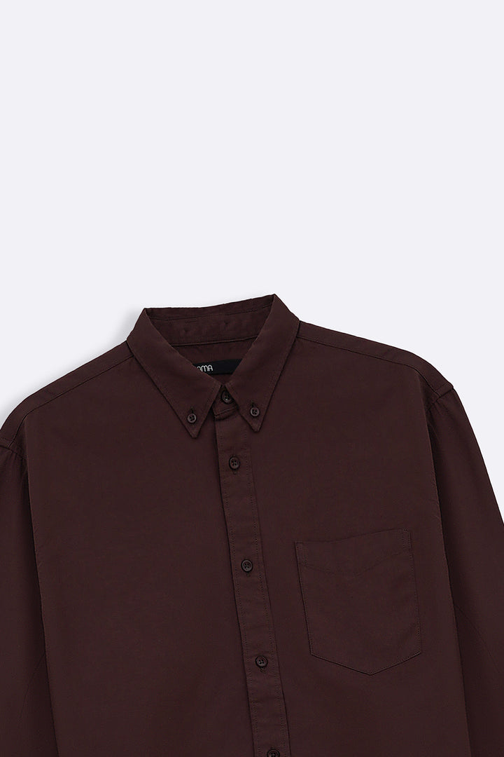 BROWN OXFORD SHIRT