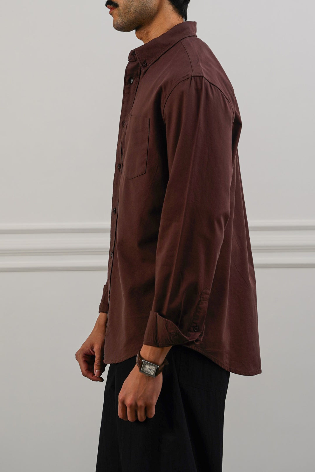 BROWN OXFORD SHIRT