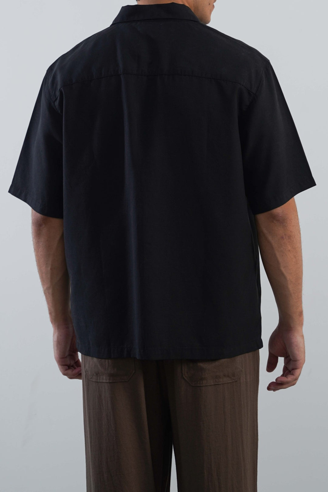 WASHED EFFECT TENCEL SHIRT