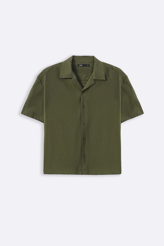 MOUSE GREY MAN JACQUARD SAFARI SHIRT