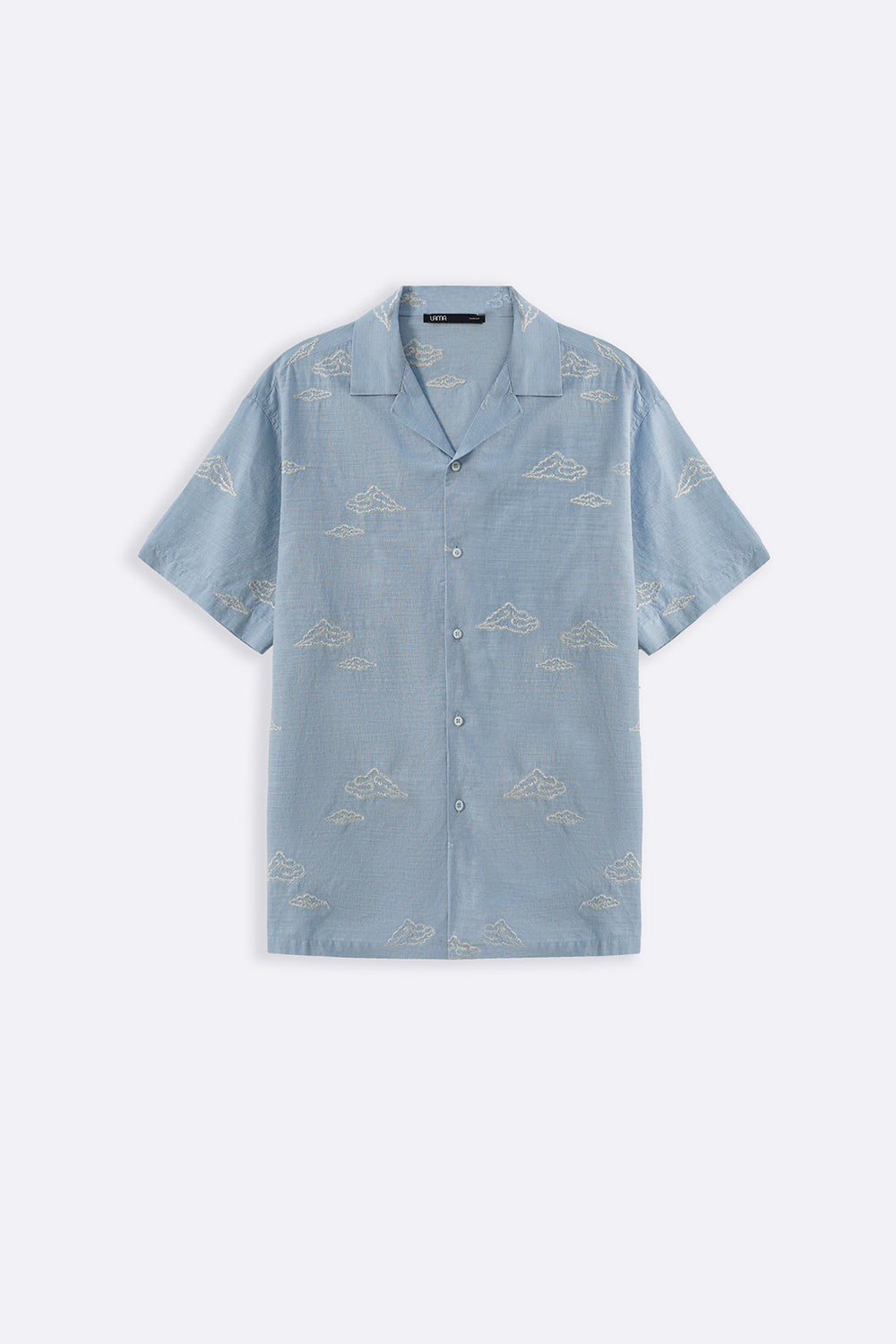 LIGHT BLUE MONSOON EMBROIDERED SHIRT