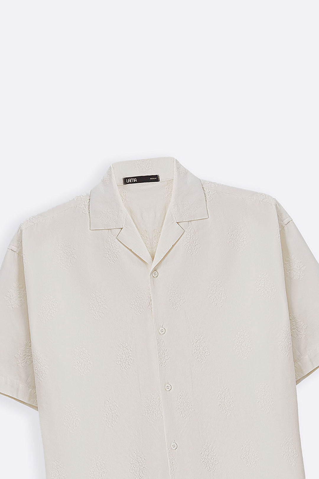 WHITE MUGHAL EMBROIDERED SHIRT