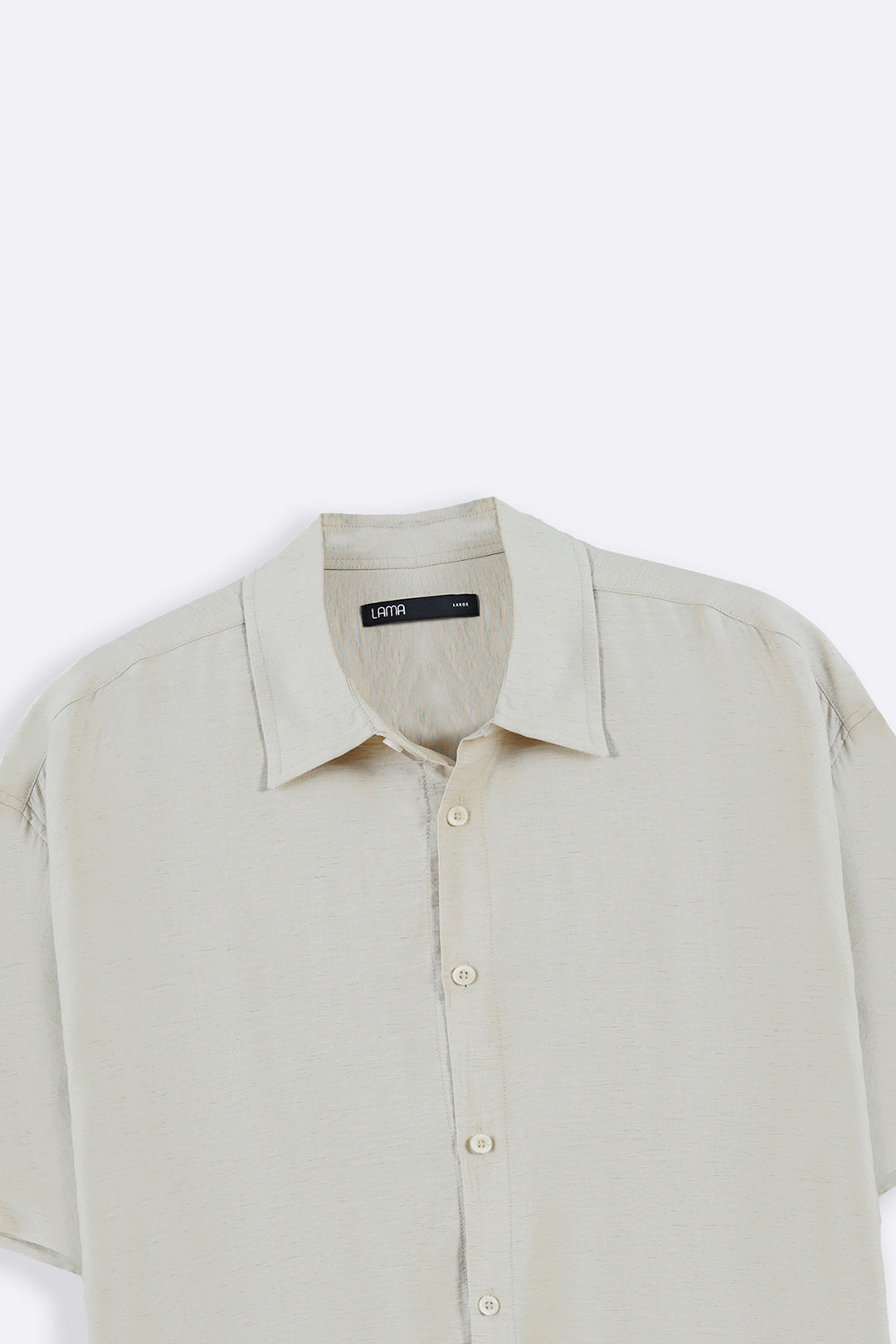 BEIGE MELANGE EFFECT SHIRT