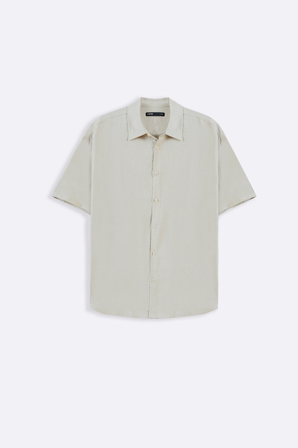 BEIGE MELANGE EFFECT SHIRT