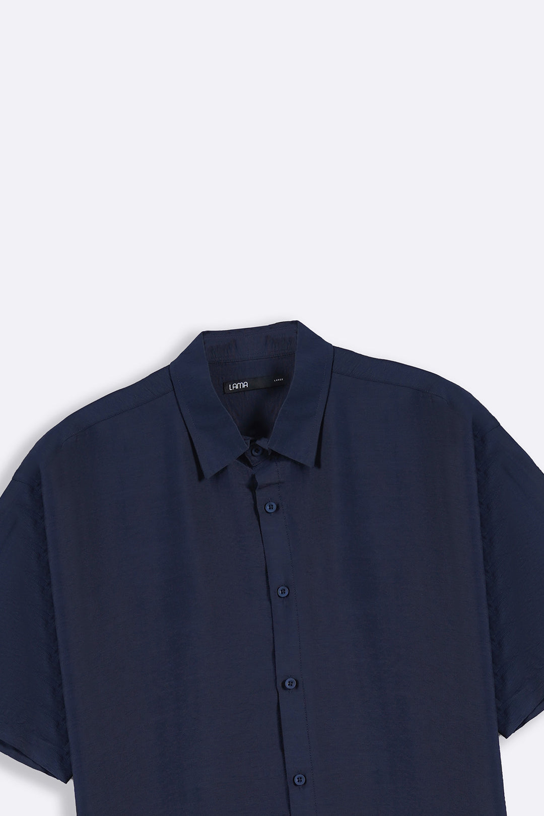 NAVY MELANGE EFFECT SHIRT