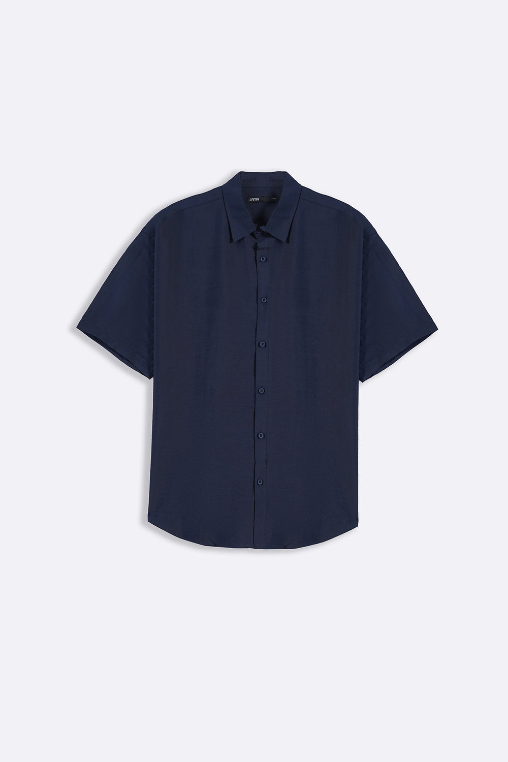 NAVY MELANGE EFFECT SHIRT