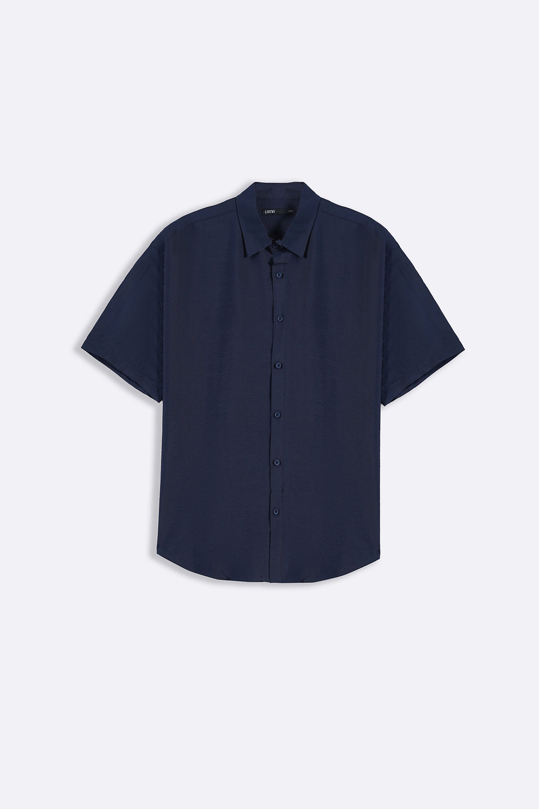 NAVY MELANGE EFFECT SHIRT