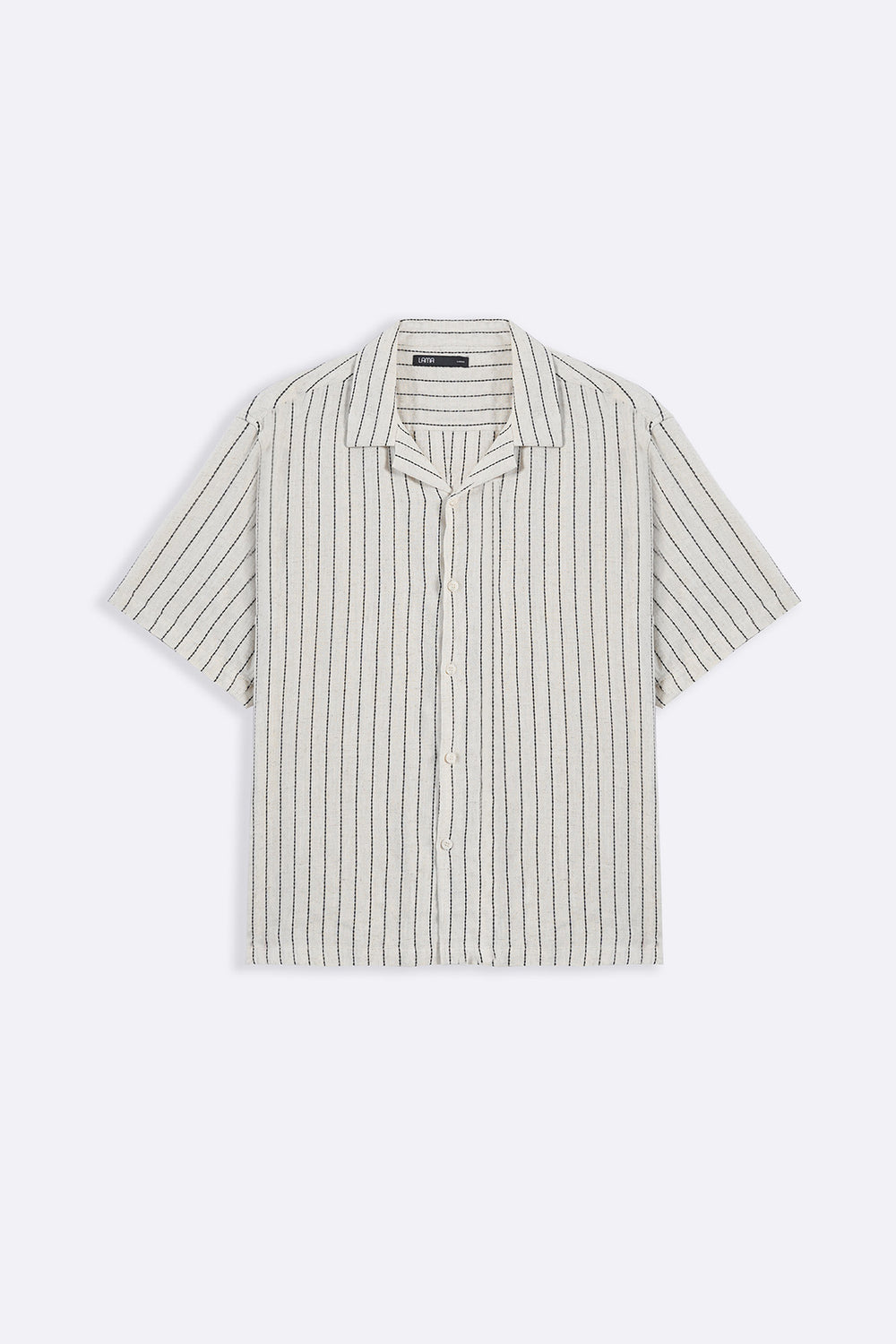 IVORY STRIPED JACQUARD SHIRT