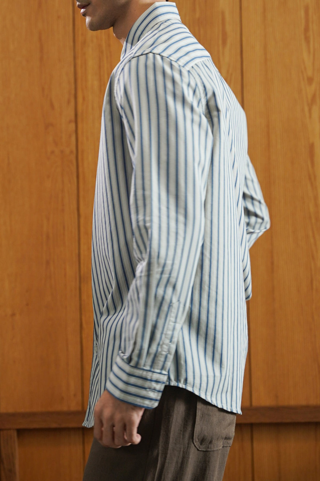 GREY SIGNATURE COTTON SHIRT