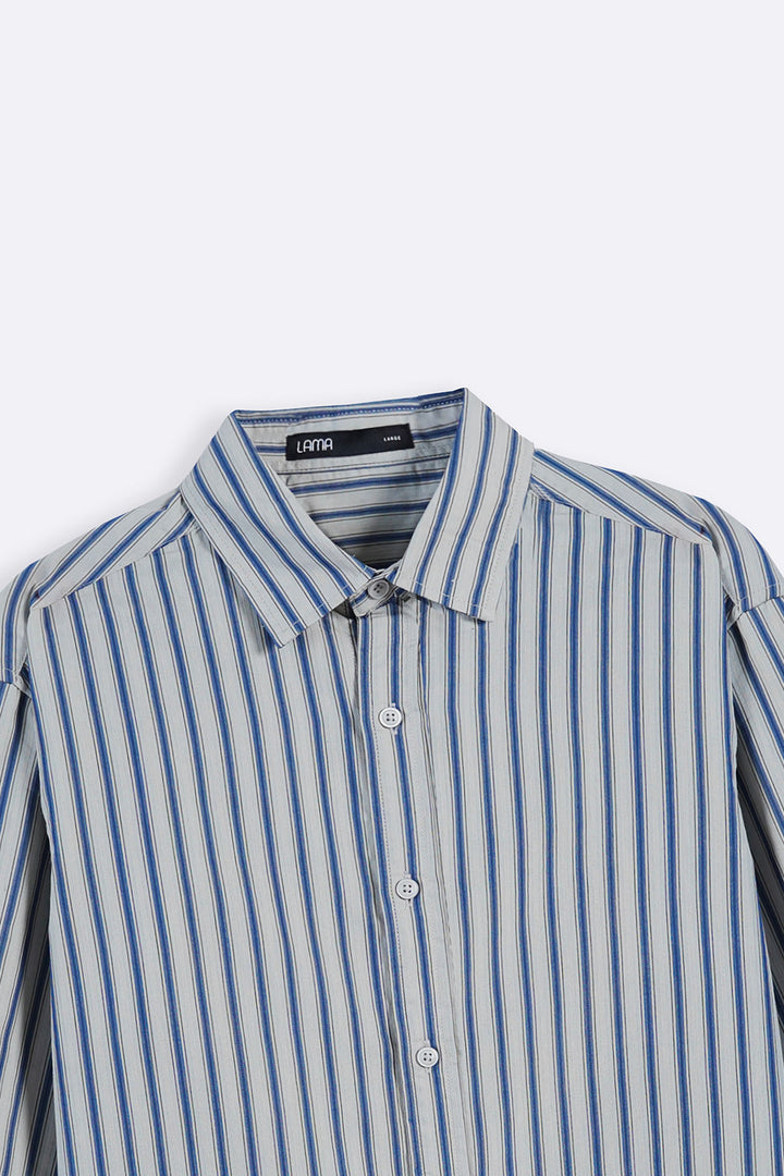 GREY SIGNATURE COTTON SHIRT