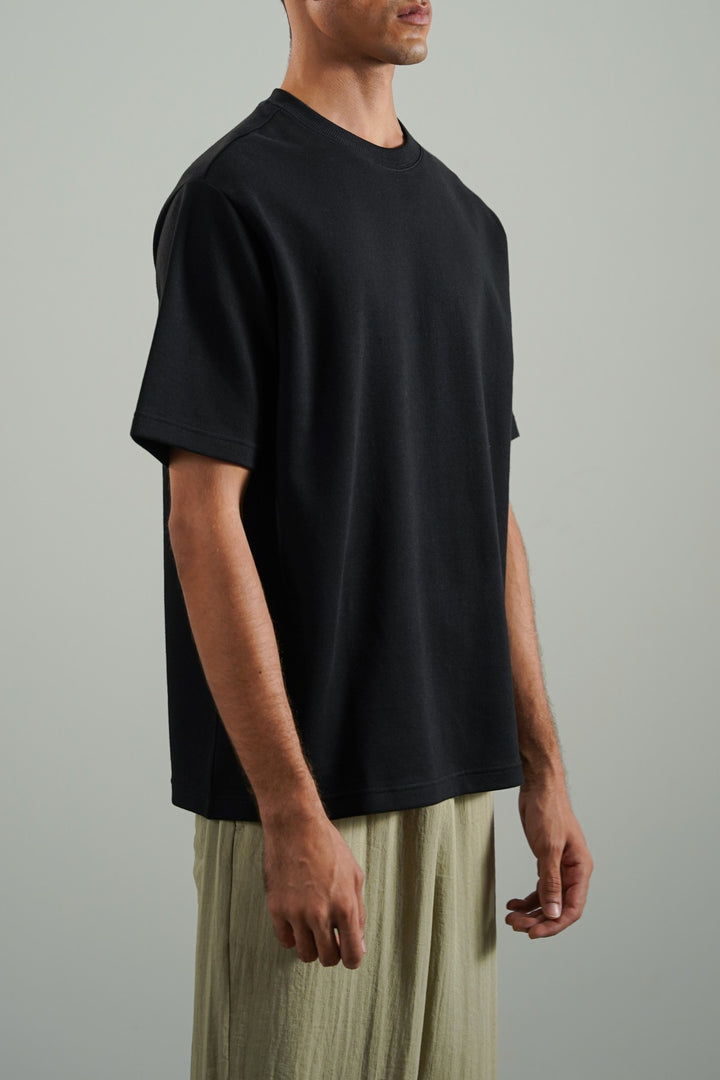 TEXTURED COTTON STRETCH SHIRT
