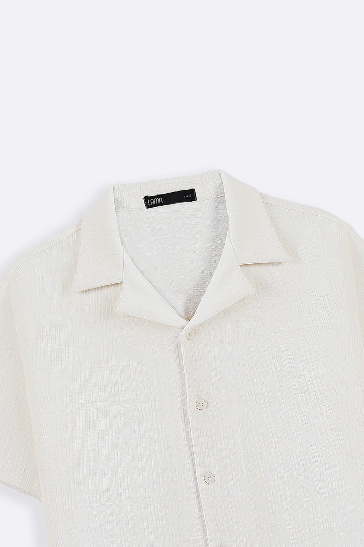 IVORY SEERSUCKER BUTTON DOWN