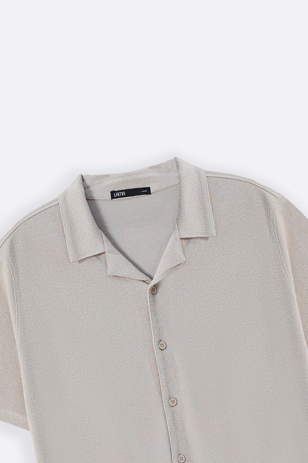 BEIGE TENCEL COTTON BUTTON DOWN