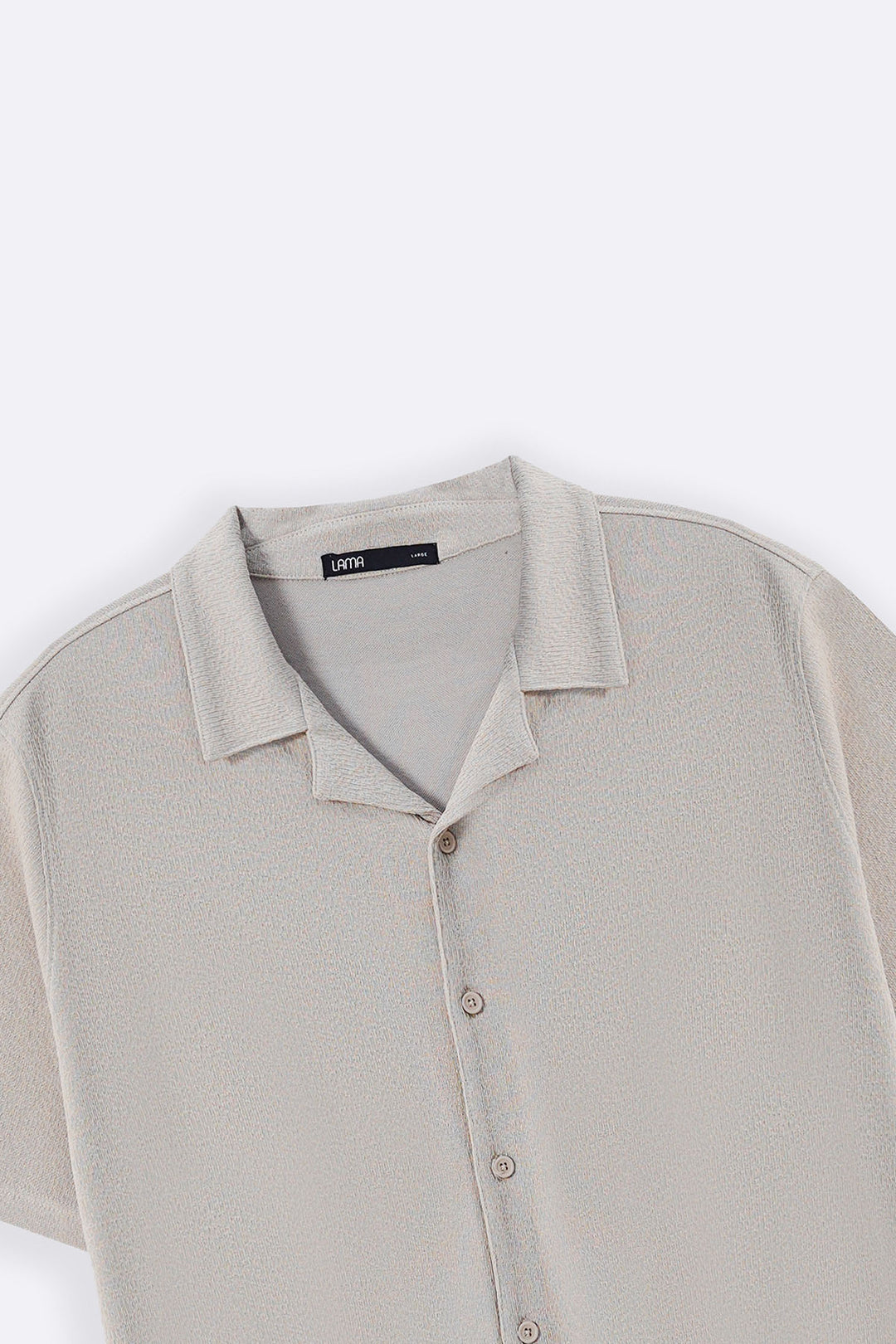 BEIGE TENCEL COTTON BUTTON DOWN