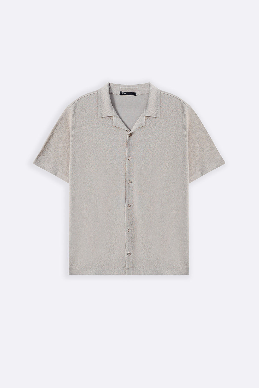 BEIGE TENCEL COTTON BUTTON DOWN