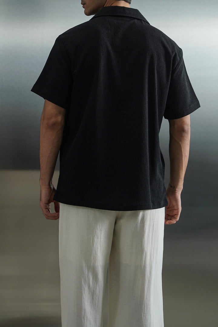 CHARCOAL TENCEL COTTON BUTTON DOWN