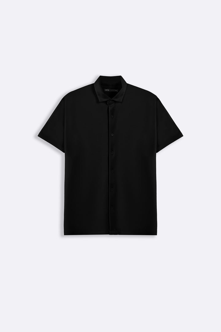 BLACK BREEZY WEEKEND SHIRT