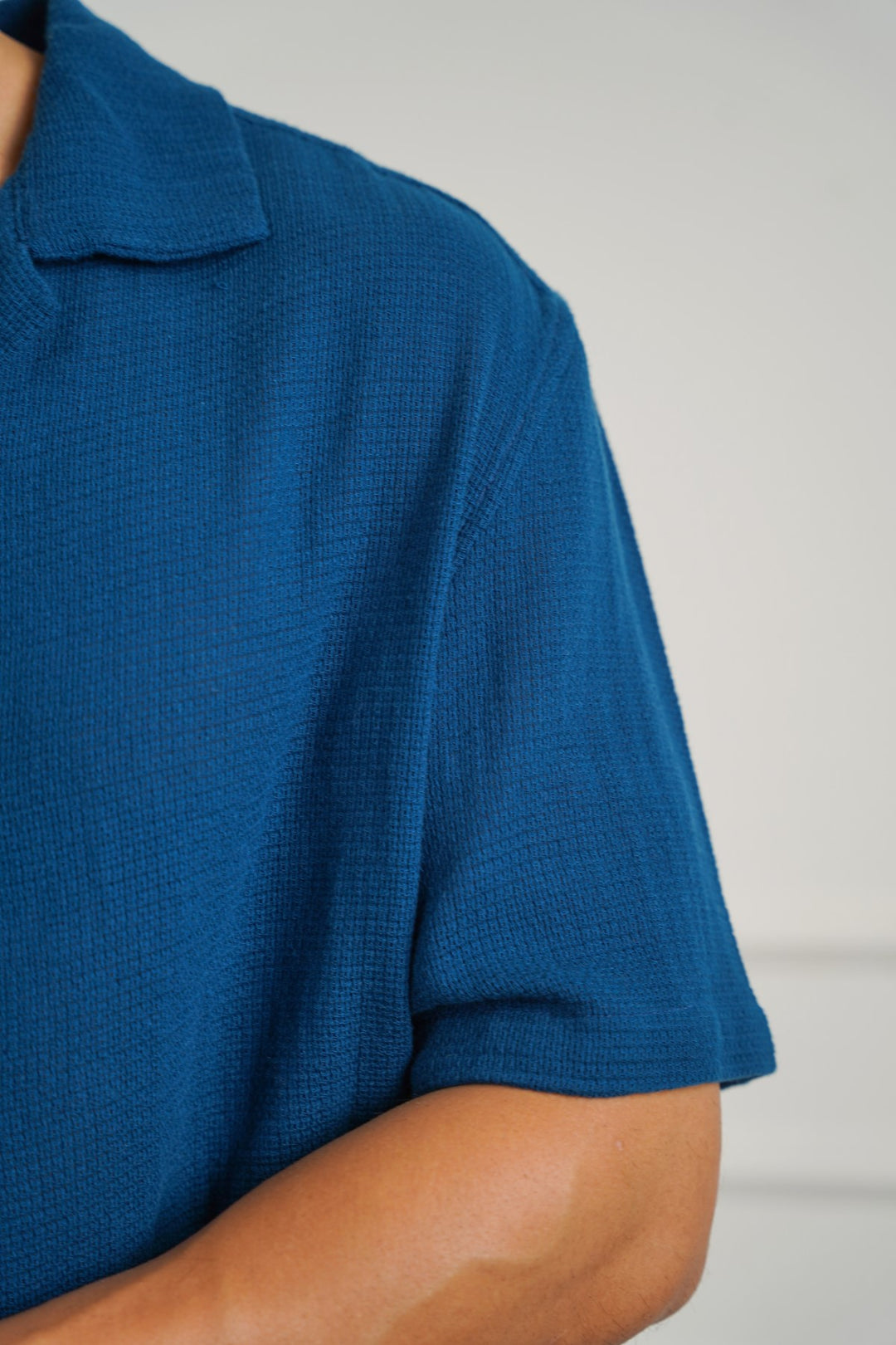 TEXTURED COTTON SAFARI SHIRT