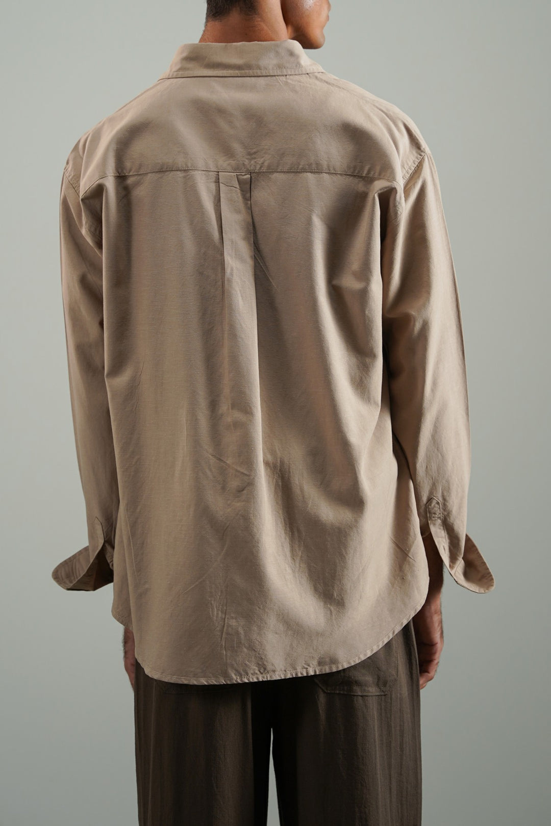 SLUB SHIRT WITH LINEN