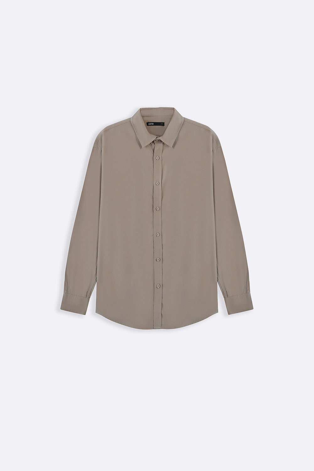 BEIGE SLUB SHIRT WITH LINEN