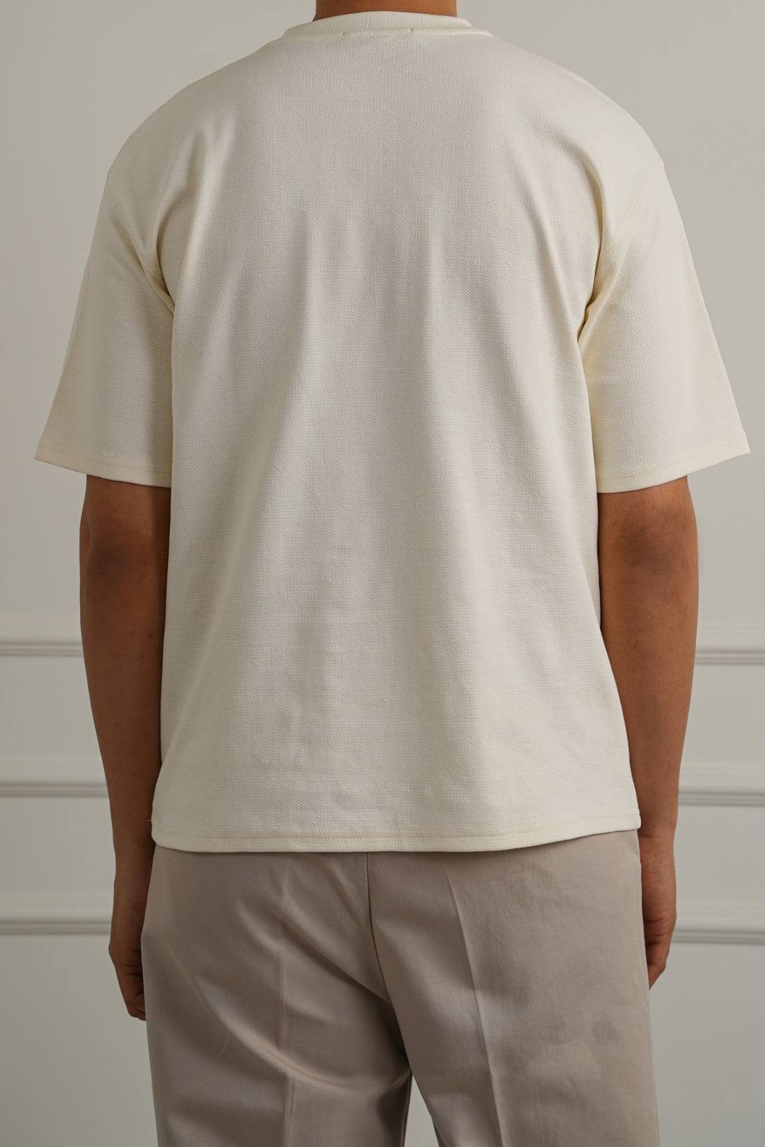 OFF WHITE CLASSIC TEXTURED TEE