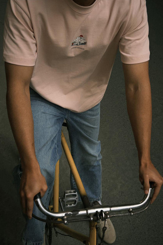LIGHT PINK CASUAL COMMUTE TEE