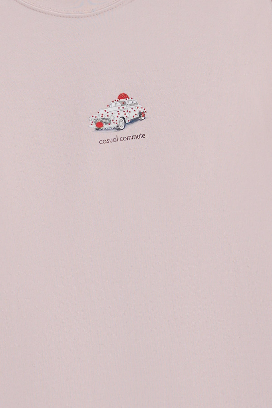 LIGHT PINK CASUAL COMMUTE TEE