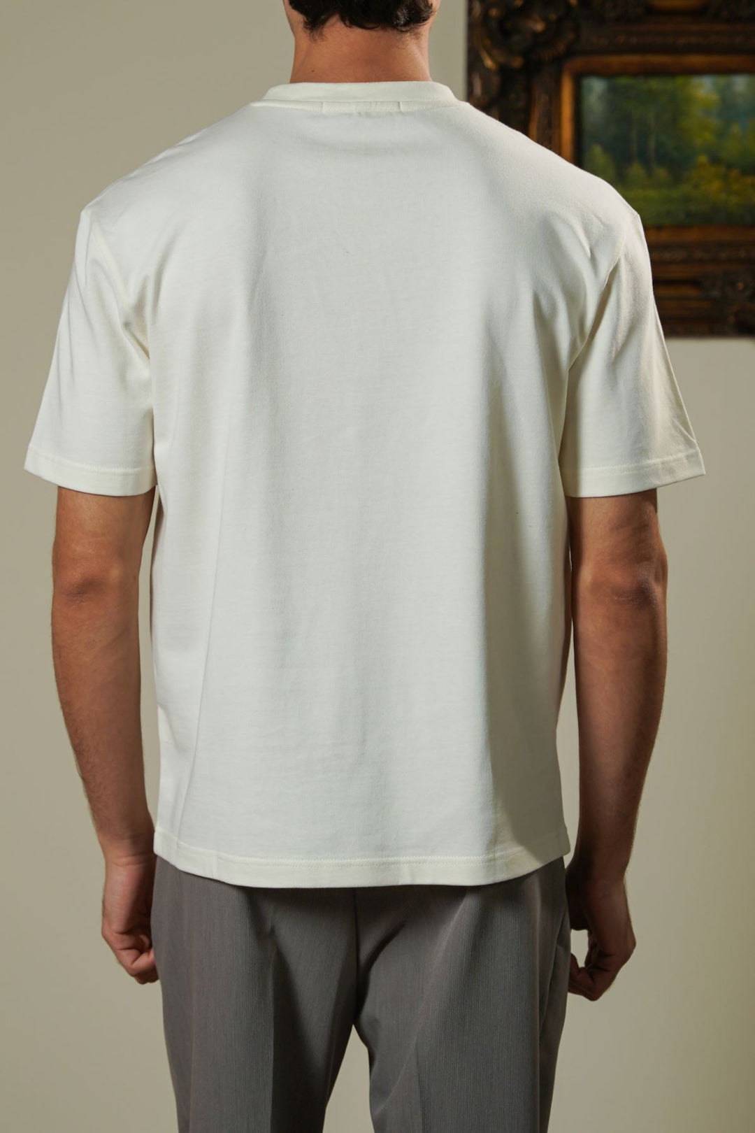 IVORY VINTAGE PRINT TEE