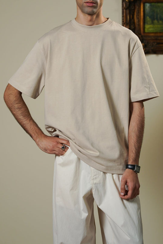 BEIGE VINTAGE PRINT TEE