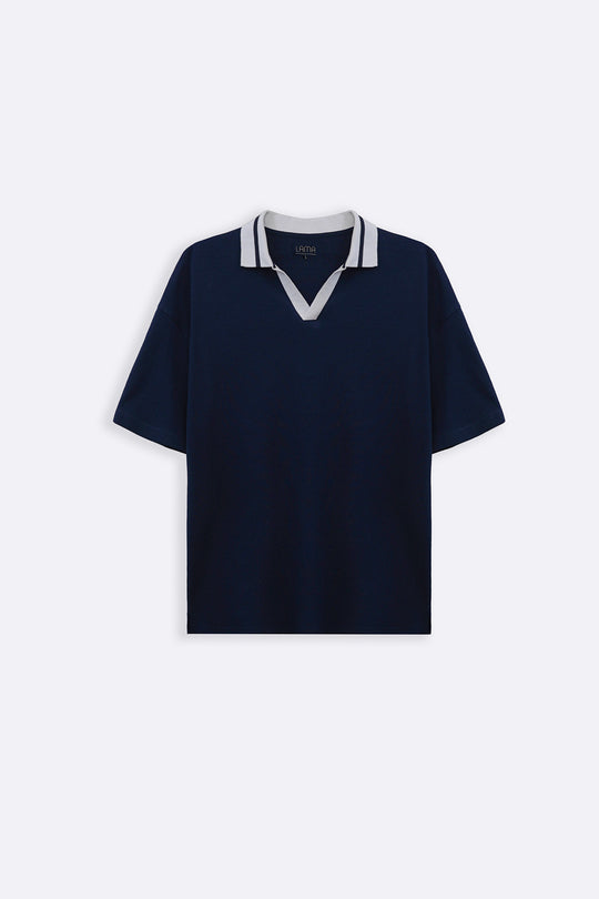 NAVY CASUAL POLO TEE