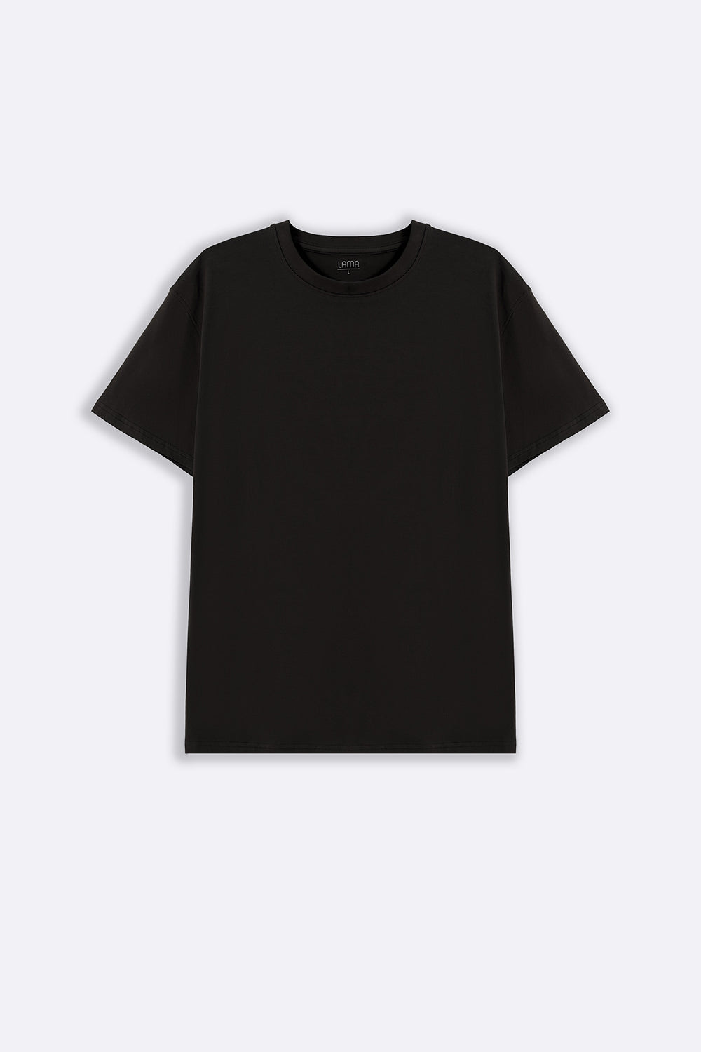 BLACK ESSENTIAL CREW NECK TEE