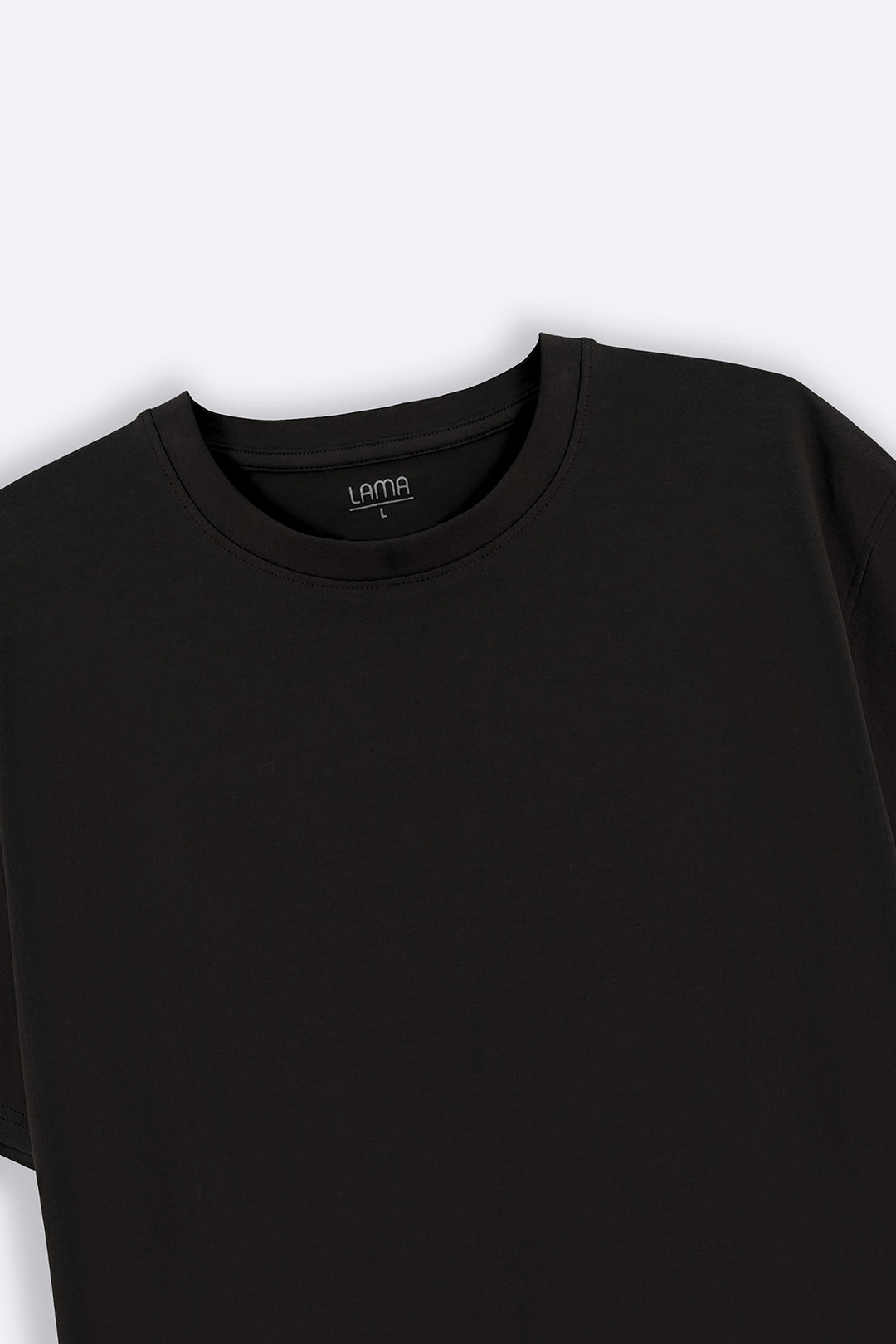 BLACK ESSENTIAL CREW NECK TEE